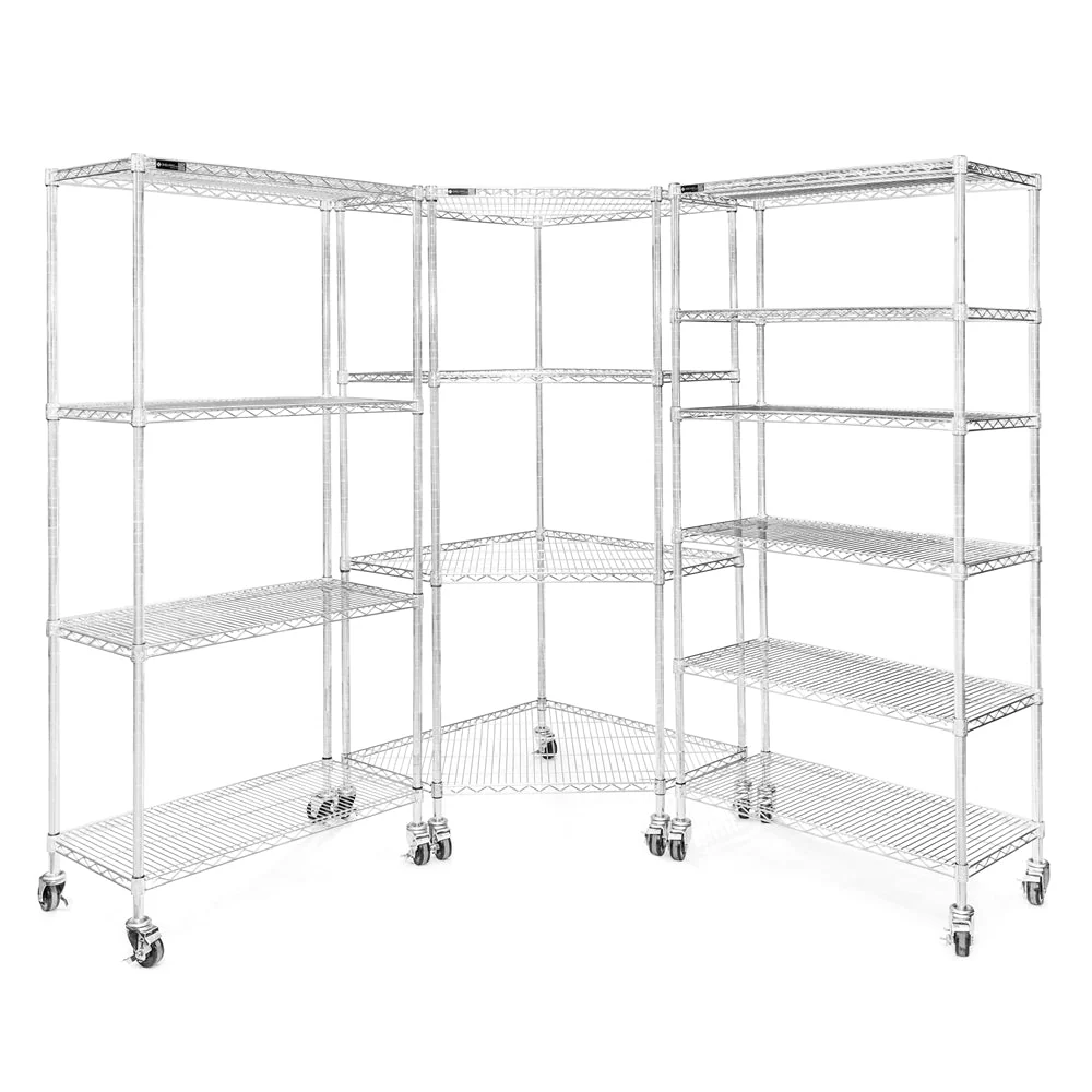 Mobile Corner Storage System - Shelving Inc.